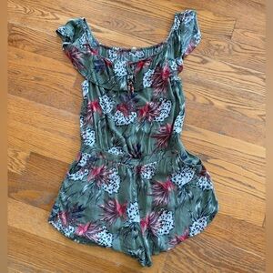 Roxy Floral Patterned Romper